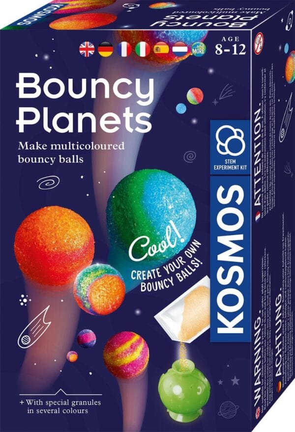 Bouncy planets box front